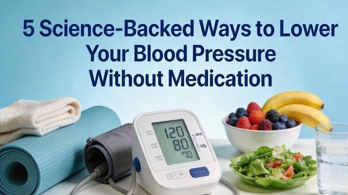 5 Science-Backed Ways to Lower Your Blood Pressure Without Medication